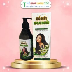 Dầu gội thảo dược BỒ KẾT HOA BƯỞI SẢ CHANH 300ml giúp sạch gàu, đen tóc, mềm, suôn mượt tóc