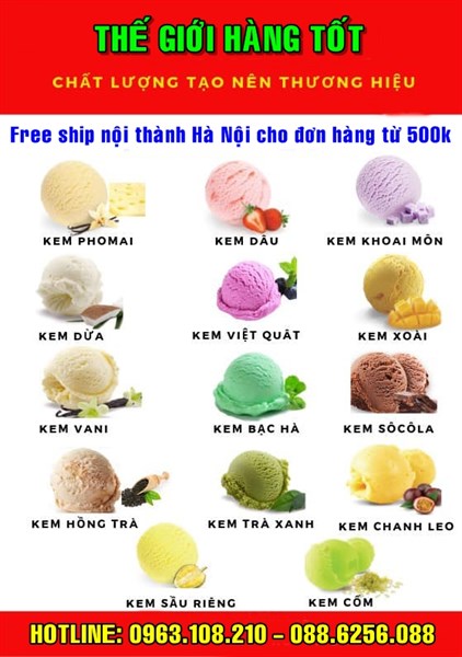 Kem hộp cao cấp 3 lít vị Phomai - Hộp - Ảnh 2