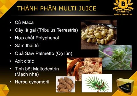 Multi Juice - Tế bào gốc, đẩy lùi mọi bệnh tật, giải pháp cho sức khỏe, sinh lý nam nữ - Hộp - Ảnh 13